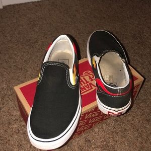 black slip on vans